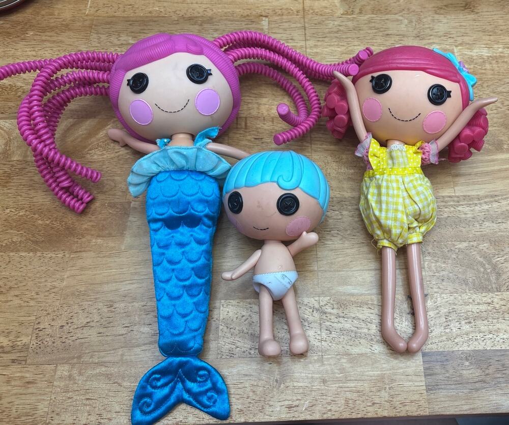 Lalaloopsy lot of 3 dolls